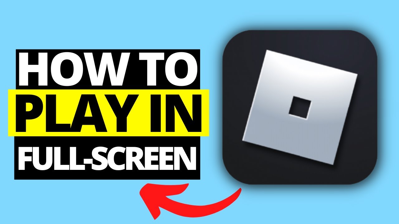How To Play Roblox in Fullscreen | Hide Taskbar on Windows - YouTube