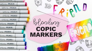 Blending with Copic Markers on Backgrounds and Die Cuts
