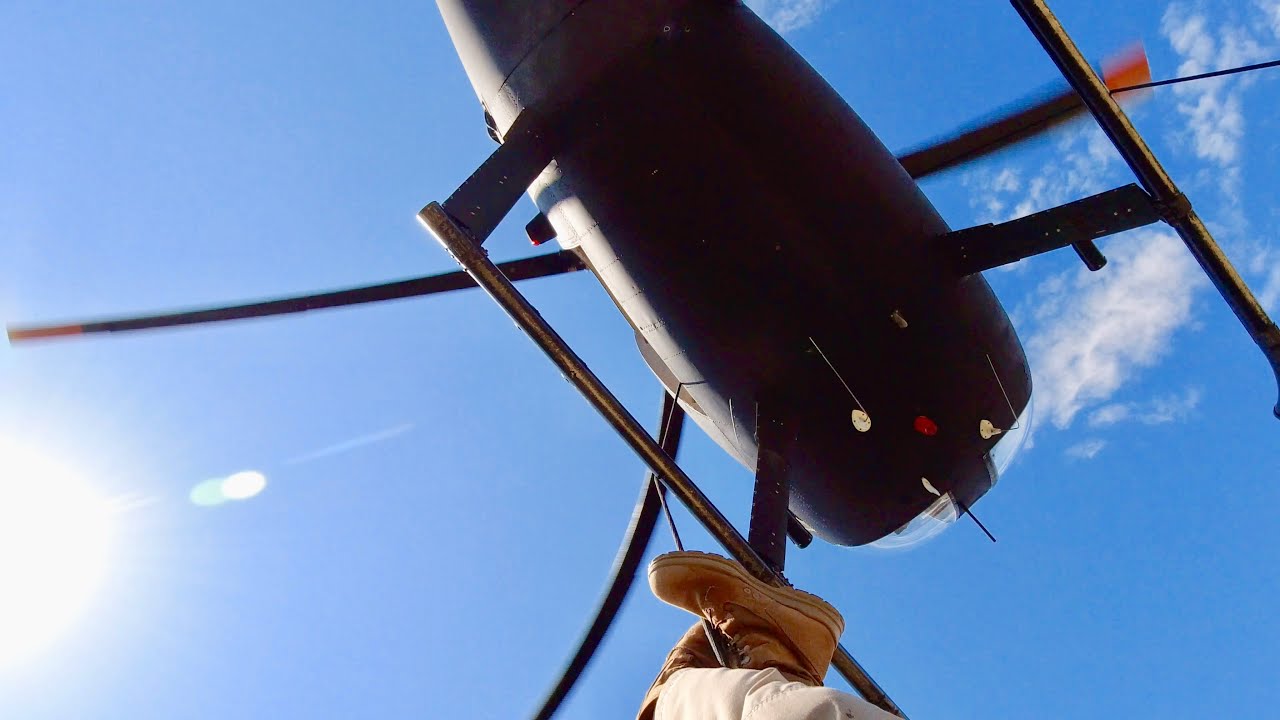 Skyfest 2019 Helicopter Upside-Down Rappelling First Person View | DJI Osmo Action
