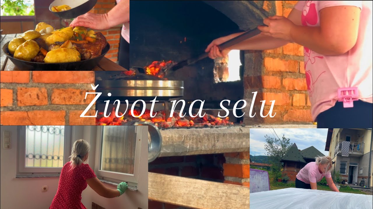 Dok majstori rade,PRIPREMAM SAČ/BURNI DANI IZA MENE/NEVRIJEME/Ciscenje kuce od poda do plafona/Selo