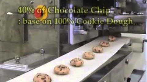 Chocolate Chip Cookie Encrusting Machine