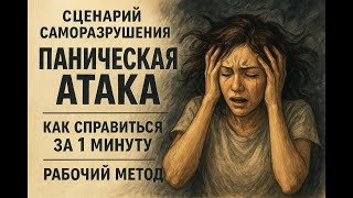 Паническая атака.  Как справиться за 1 минуту рабочий метод!