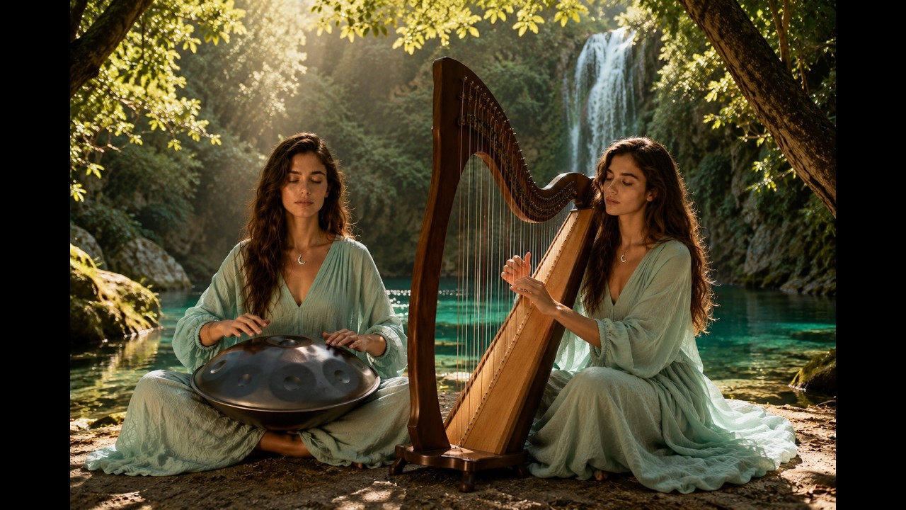 🏝️ Turquoise Stillness | Deep Handpan & Ethereal Harp in a Hidden ...