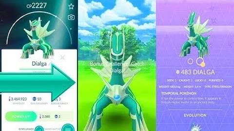 Pokemon Go Shiny Dialga At First Raid