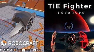 Lets build a TIE fighter advanced in Robocraft 2 and use it in multiplayer!