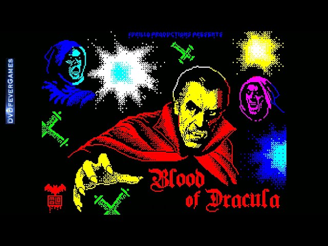BLOOD OF DRACULA - 48K ZX Spectrum 2025 game! - DVDfeverGames