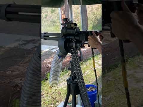 Mini guns are so badass.  How many shots is this???
