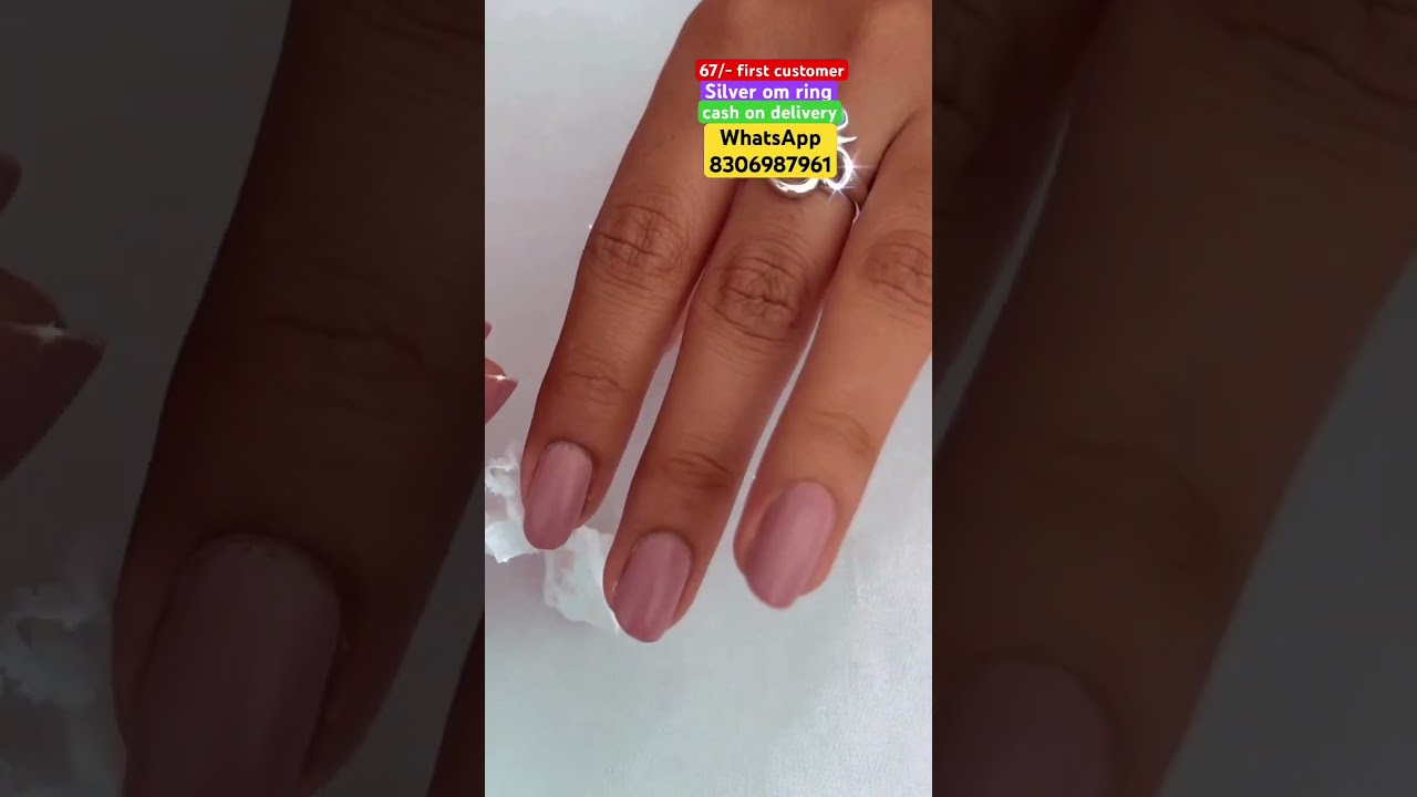 New design beautiful silver shine om ring, for shiv bhakt, with 78% discount on instant order