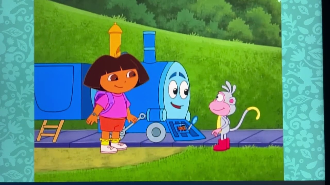 Dora the explorer every time Dora and boots get in azul's wagon