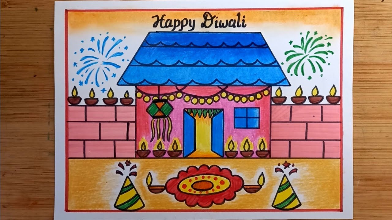 Watch Online Hindi Episode Easy Diwali Lamp Drawing For Kids - ShemarooMe-saigonsouth.com.vn