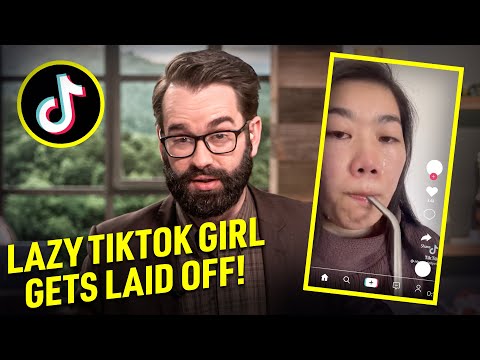 Lazy TikTok Girl Is Laid Off And Doesn't Understand Why