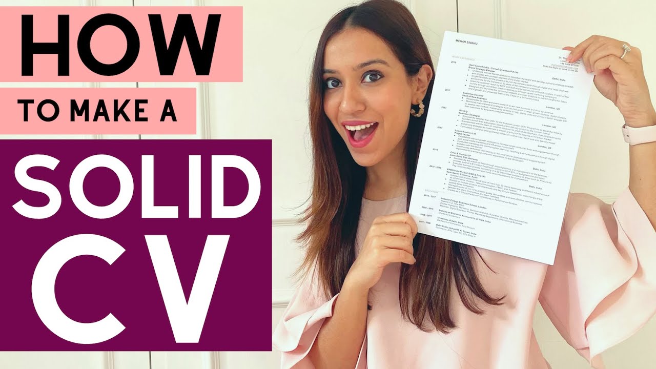HOW TO MAKE A SOLID CV/ RESUME| TIPS for Indian students