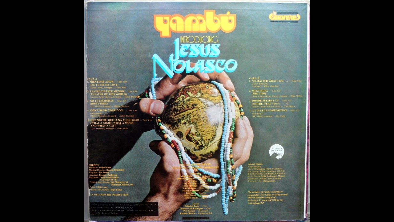 MIENTEME AMOR ORQUESTA YAMBU AÑO 1979 INTRODUCING JESUS NOLASCO