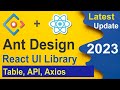 Ant Design UI react Table, API and Axios in Hindi 2023, Reactjs UI design tutorial #reactjstutorial