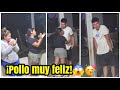 Pollo muy emocionado ¡Todo el grupo le fue a desear feliz cumpleaños!🤭🤗