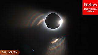 WATCH: Dallas, Texas Reaches Peak Total Solar Eclipse Coverage
