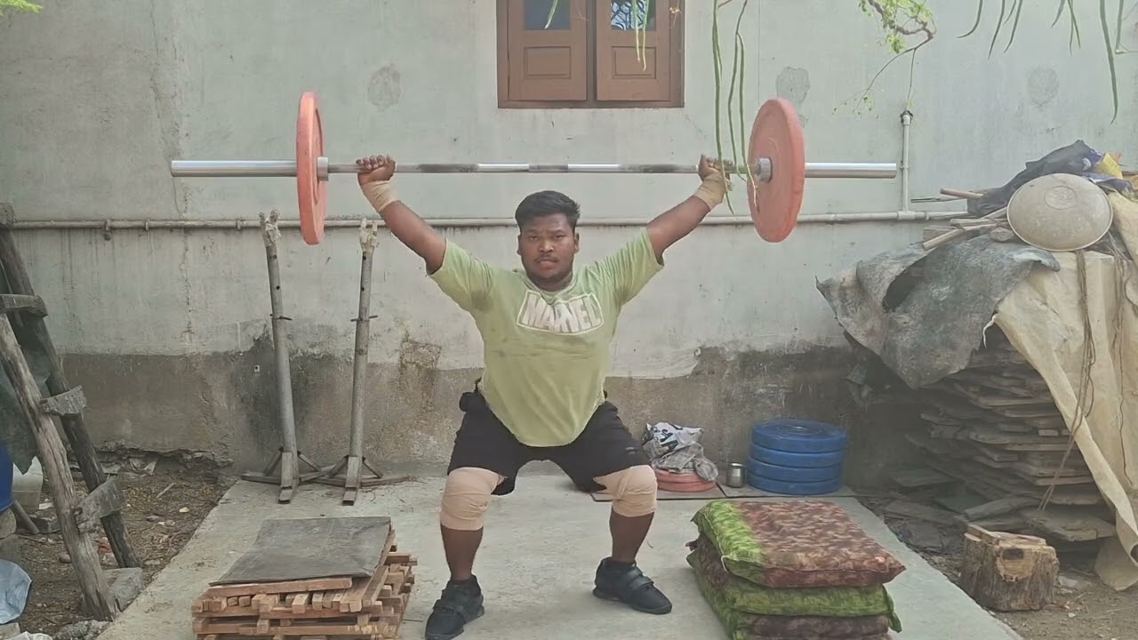 Today evening practice box snatch 20 cm weightlifting training videos indian weightlifting 🇮🇳🏋‍♀️ 