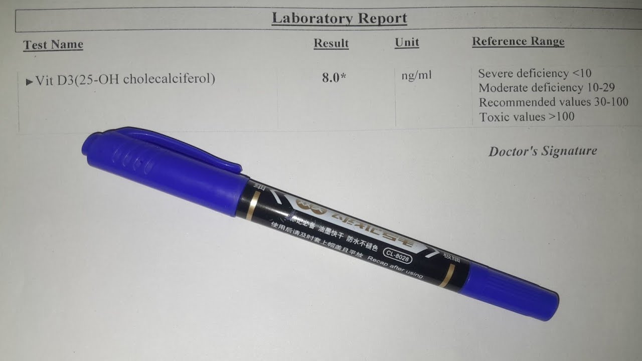 Чтение анализа на витамин D