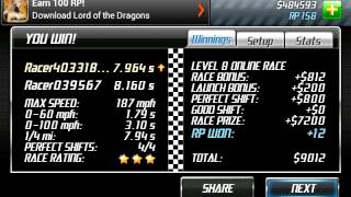 Drag racing murcielago 7.964 tune 1/4 mile screenshot 5