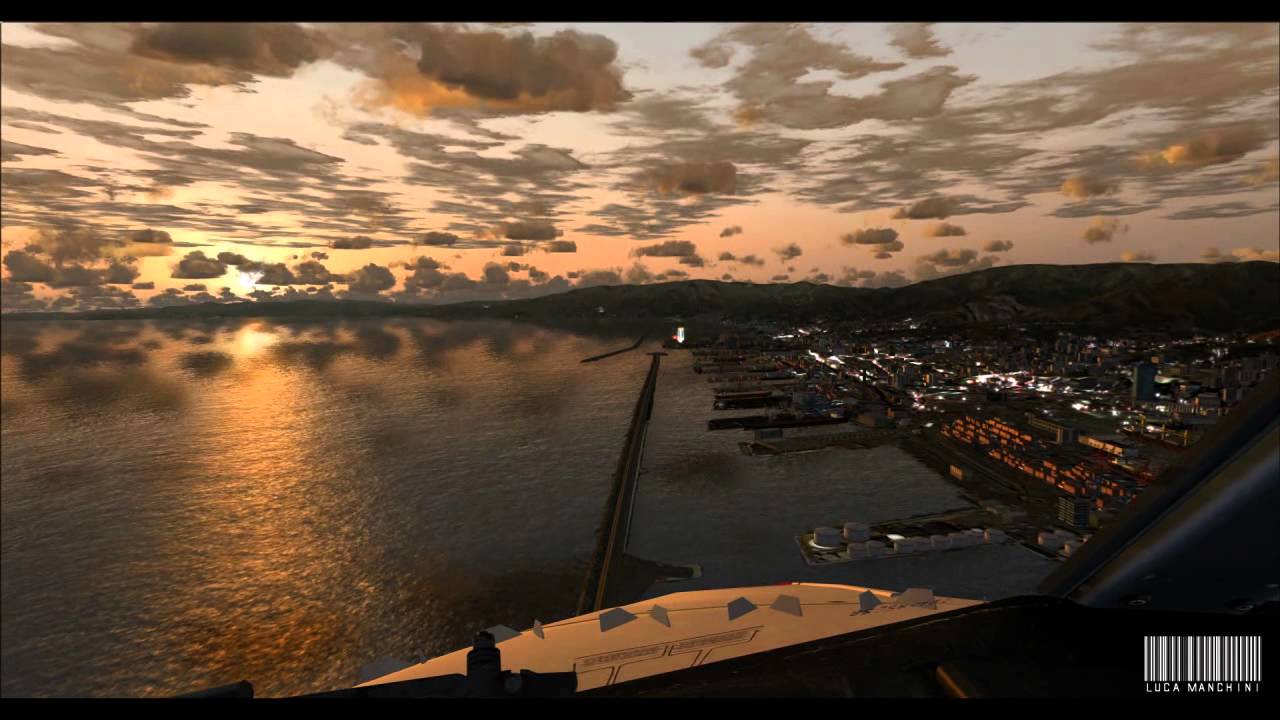 Landing at Genoa Cristoforo Colombo Airport / Italy - FSX HD