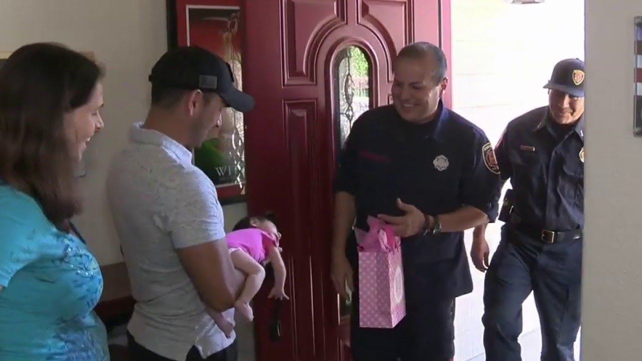 Firefighters become second family after helping woman deliver baby ...