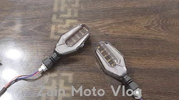 U Shape Led Indicator With Day Time Running Light || MOTO GALLERY ZONE
