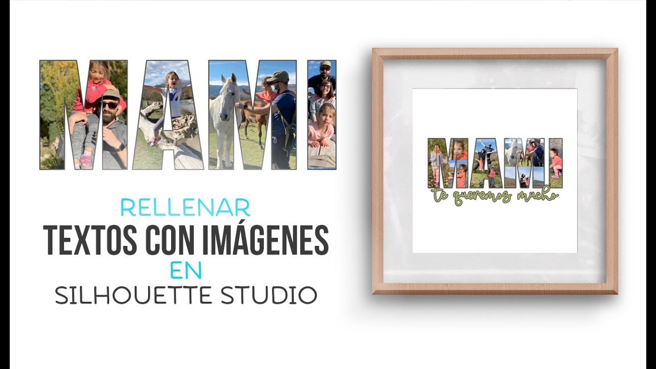 Rellenar textos con imágenes en Silhouette Studio