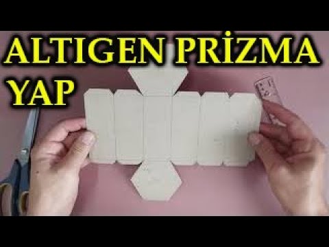 ALTIGEN PRİZMA NASIL YAPILIR -How to make hexagonal prism (English subtitles)