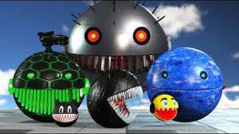 ROBOT PACMAN & MS PACMAN VS MONSTERS PACMAN & CARTOON CAT !!AMAZING FIGHT!!!