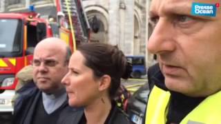 Pompier et incendie à Nantes
