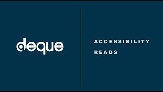 Accessibility reads: May 29, 2025
