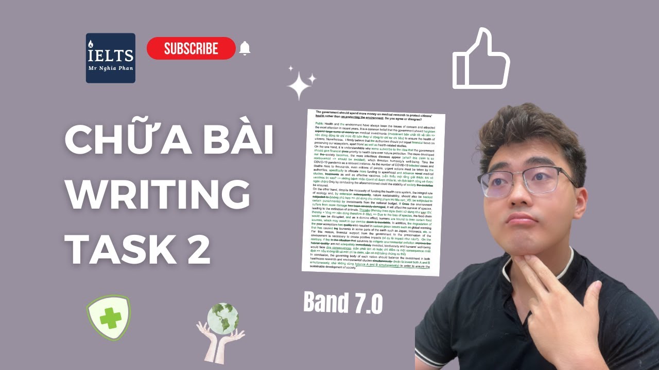 Chữa Writing Task 2 (Agree or Disagree): Healthcare or Environmental protection?