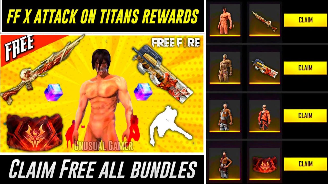 Free Fire Collaboration with 'Attack on Titan' Now Live