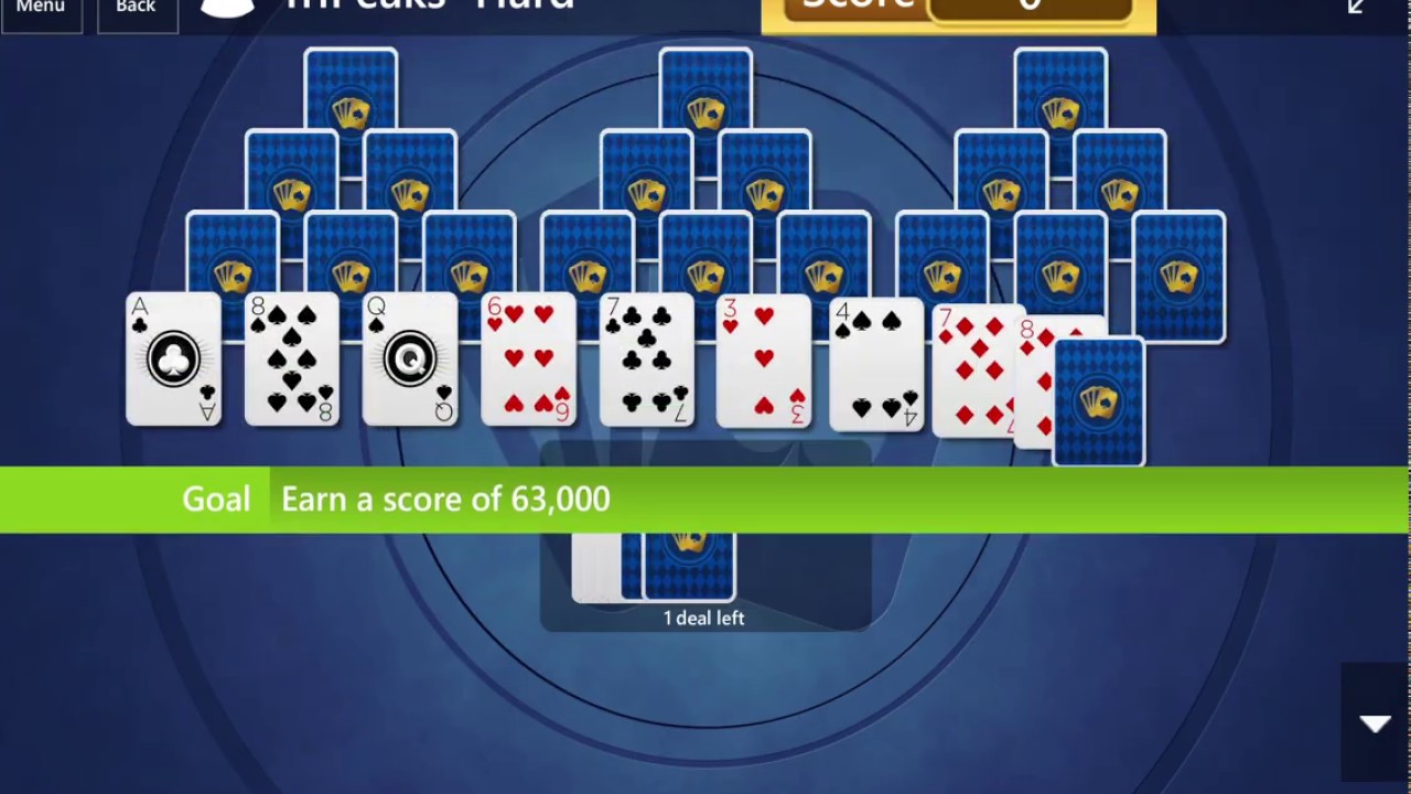 Microsoft Solitaire Collection Tripeaks Hard November 17 2019