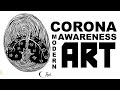Corona awareness modern art  hari designs
