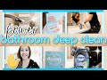 POWER BATHROOM DEEP CLEAN WITH ME! + Secret Cleaning Recipe 😉 Cleaning Motivation 2020