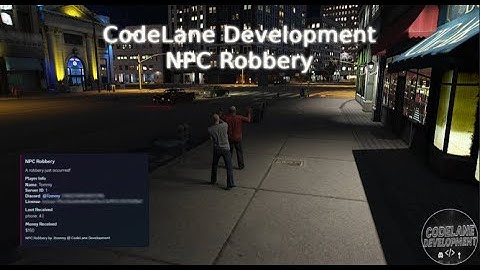 NPC Robbery | FiveM | QBCore | BJCore | ESX