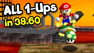 SM64 - All 1Ups in Lethal Lava Land (38.60) [TAS]