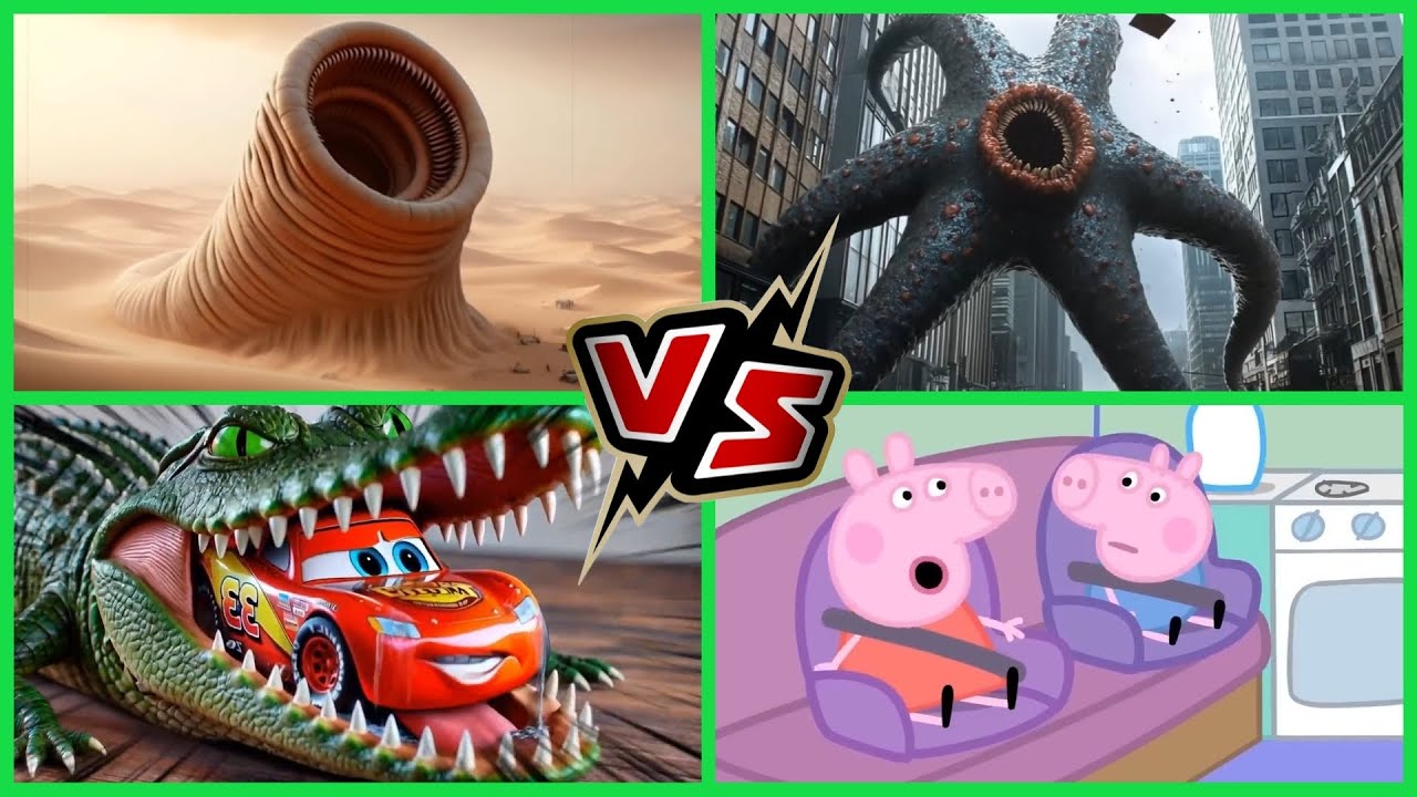 “Sand Worm vs Giant Octopus vs Peppa Pig?! The Ultimate Crossover!”