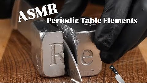 #ASMR | Cutting Periodic Table Elements 🔪🎧