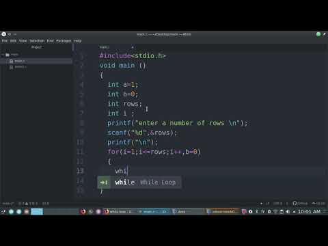 C programming : Floyd's Triangle