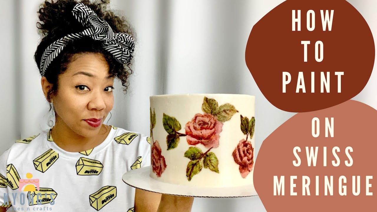 Pretty Roses Buttercream Cake with No Drawing Skills Needed