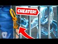 PREDATOR CHEATS at Prison Escape?! (Fortnite Cops & Robbers)