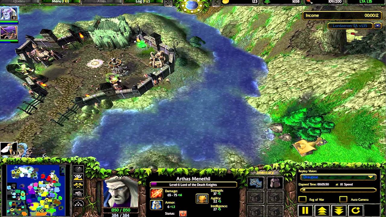 Войны лордерона варкрафт 3 карта