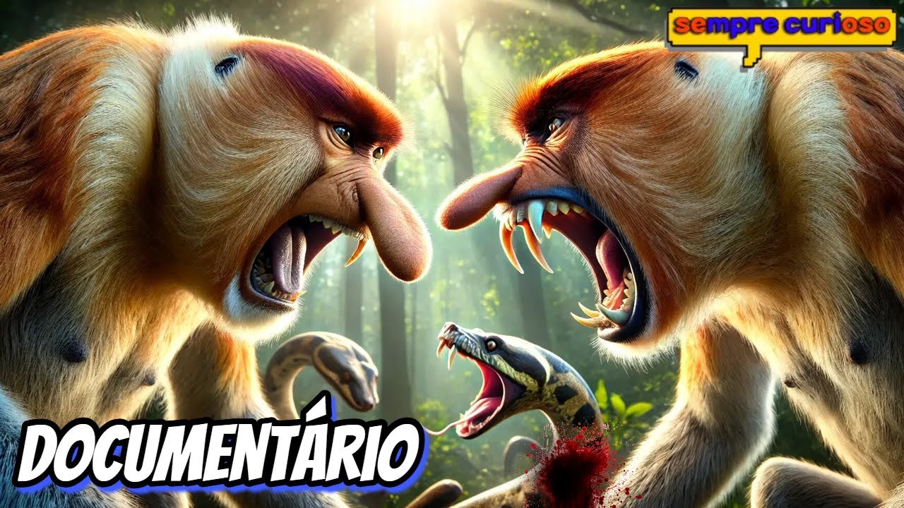 O Mundo BRUTAL dos MACACOS NARIGUDOS: O Primata MAIS PODEROSO DA ÁSIA