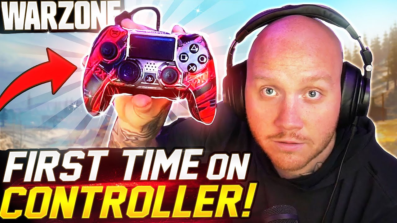 TIMTHETATMAN PLAYS WARZONE WITH A CONTROLLER!! (FIRST TIME!)