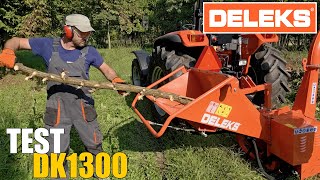 Biotrituratore - Cippatore DK-1300 per trattore - prova in campo