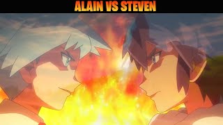 Alain vs Steven - Mega Evolution Special Part 2 (English Sub)