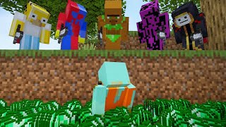 Minecraft Random Item Challenge VS 5 Hunters (again) [REUPLOAD]