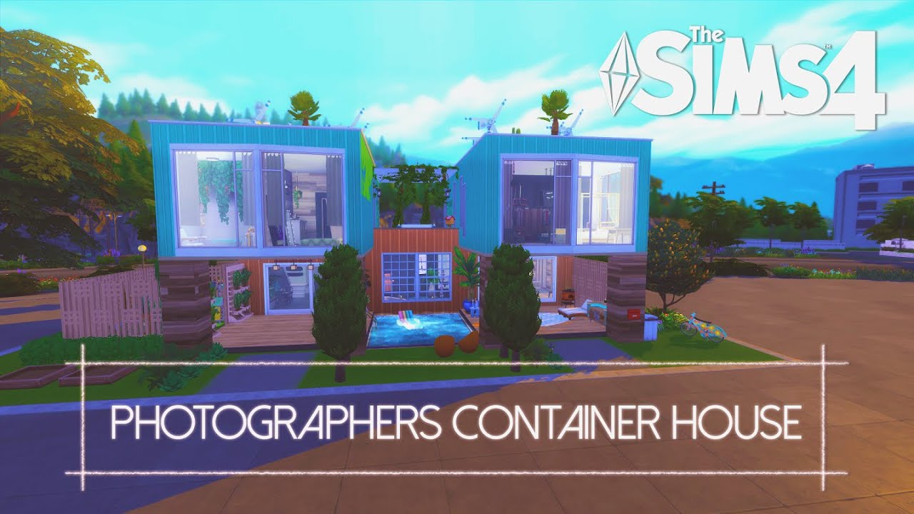 Photographers' Container House || The Sims 4 Speed Build – NO CC - YouTube